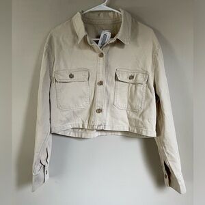 Love Tree Denim Cropped Jacket